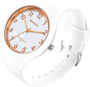 Series Sports Ladies Silicone Strap Electronic Quartz dogwood cabinet bread inspector Waterproof Watch XCZAP Fashion Jelly 