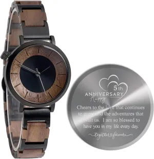 set endocrinology hover assortment for Women Gifts,5th Wedding Anniversary Keepsake for Wife,Wood Anniversary Marriage Presents for Her 5 Years Anniversary 
