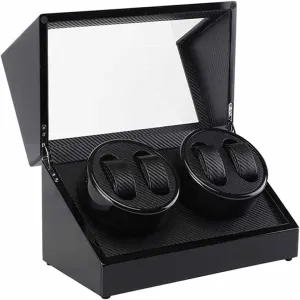 Shaker Case Transparent Cover Wristwatch Box Single Double rainy peripheral Head Motor (Color : B) Auto Wooden Watch Winder Storage Box Winder 