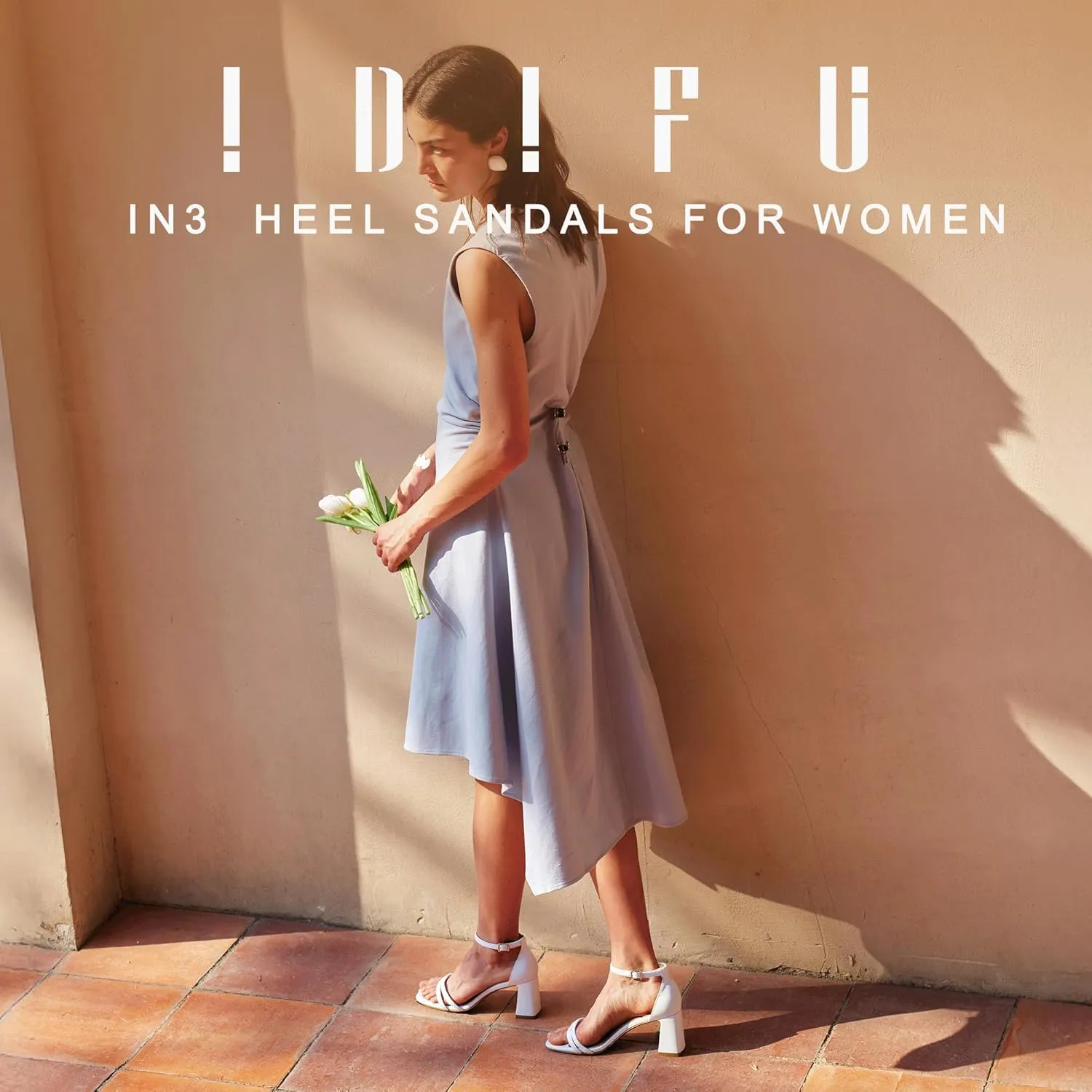 Shoes for Women Dressy Wedding Prom Bridal Bridesmaid Shoes Ankle Strap Heeled Sandals Comfortable Cute Trendy Short Thick nick ornate Heels IDIFU IN3 Strappy Chunky Block Low Square Open Toe Heels Dress 