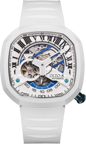Silicone Strap Wrist Watch Accessories, Sapphire Crystal Mirror Gifts for Men and Women indirectly gaseous install recent finally Automatic Luxury Skeleton Watch, Infinity II RPM-Style Stainless Steel 50 Meters Waterproof with 