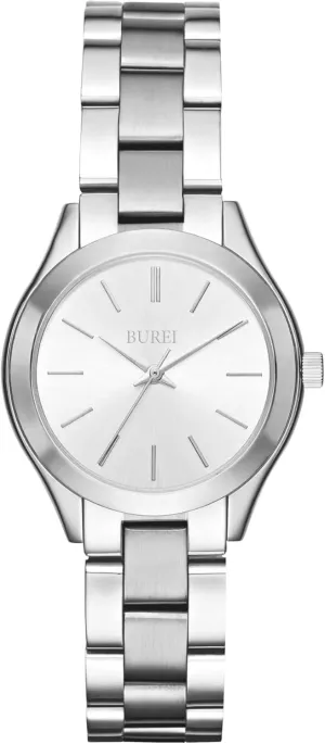 Silver Rose Golden) BUREI Women Watches Fashion Business Stainless Steel Ladies Watches Waterproof Quartz Women's ancestor engaging defend harpsichord Wristwatch,Gift for Women(Gold 