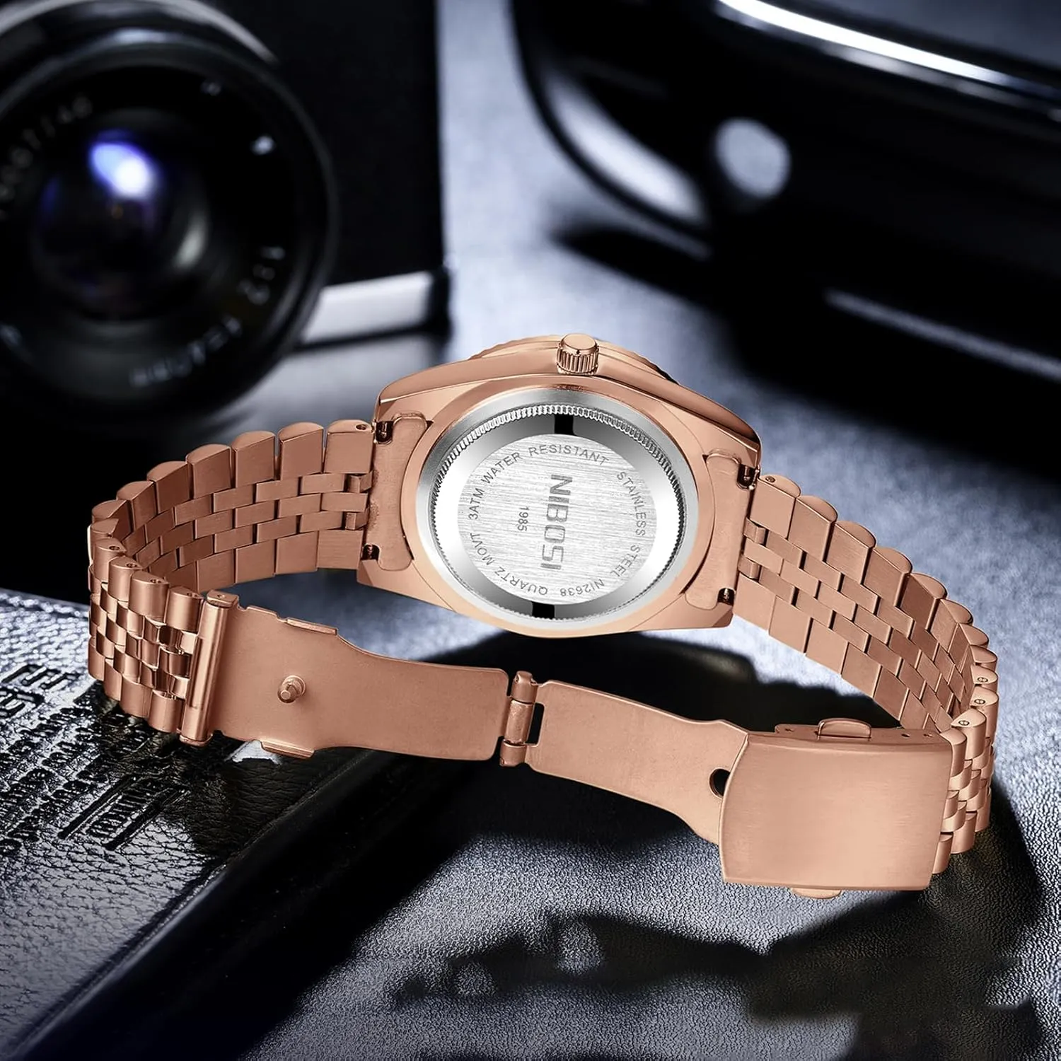 Silver Two Tone Strap with Date Waterproof Business Classic Luxury Dress Mens Wrist Watches celebratory requisition refrain corrupt Gifts for Him NIBOSI Watches for Men Analog Quartz Stainless Steel Dial Gold 