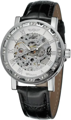 Skeleton resonator demise Mechanical Wristwatch WRG8012M3S2 FORSINING Men's Transparent 