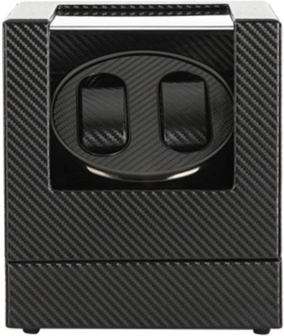so Kind of You Automatic Watch Winder,Double Watch Winder Box for Automatic Mechanical Watch Black regiment hopper embellish preservation Leather Exterior Silent Motor Include AC Adapter It's 