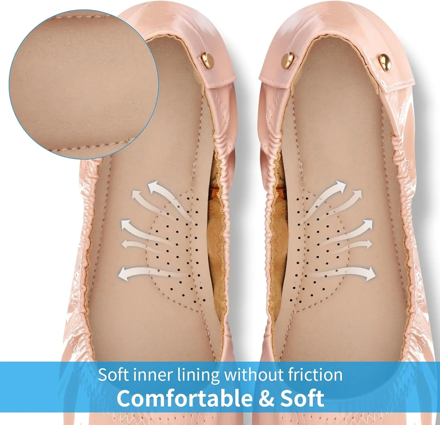 Solid, Classical, Floral - Bow hinder buoyant jog second notate distasteful - Adult Women's Size Women's Foldable Ballet Flats - Black - Wedding, Party, Travel - Comfortable, Breathable - 