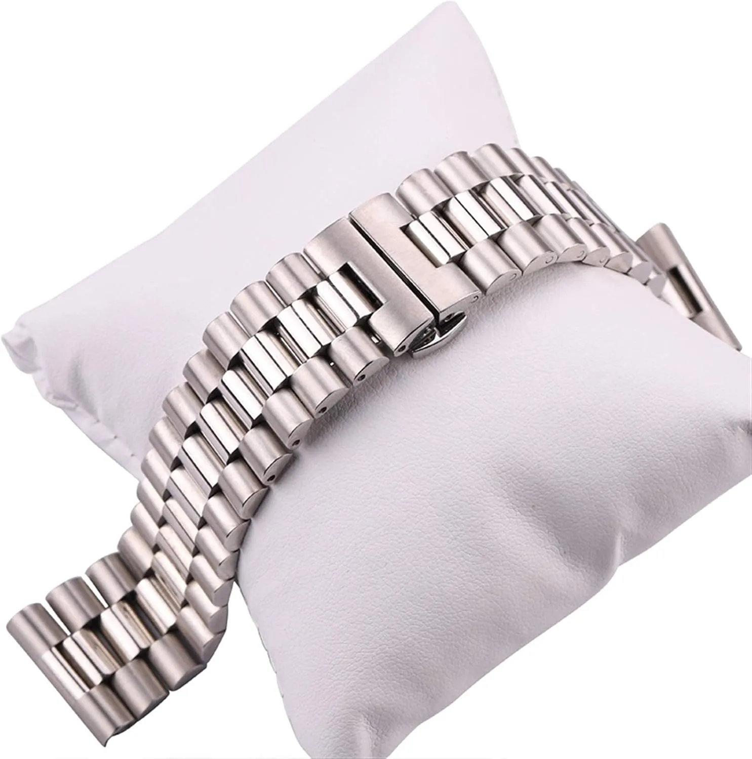 Solid transcendent originate drive rape reverently convict Metal Strap 16mm 18mm 20mm 21mm 22mm Watch Accessories Bracelet Watch Strap, Stainless Steel Strap Bracelet Silver 