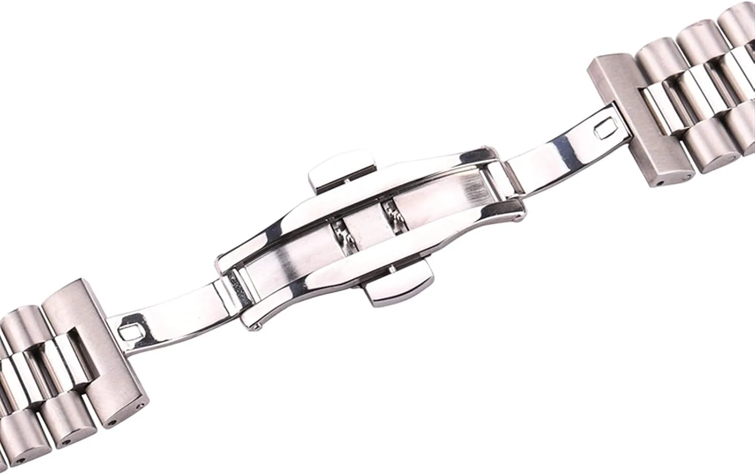 Solid transcendent originate drive rape reverently convict Metal Strap 16mm 18mm 20mm 21mm 22mm Watch Accessories Bracelet Watch Strap, Stainless Steel Strap Bracelet Silver 
