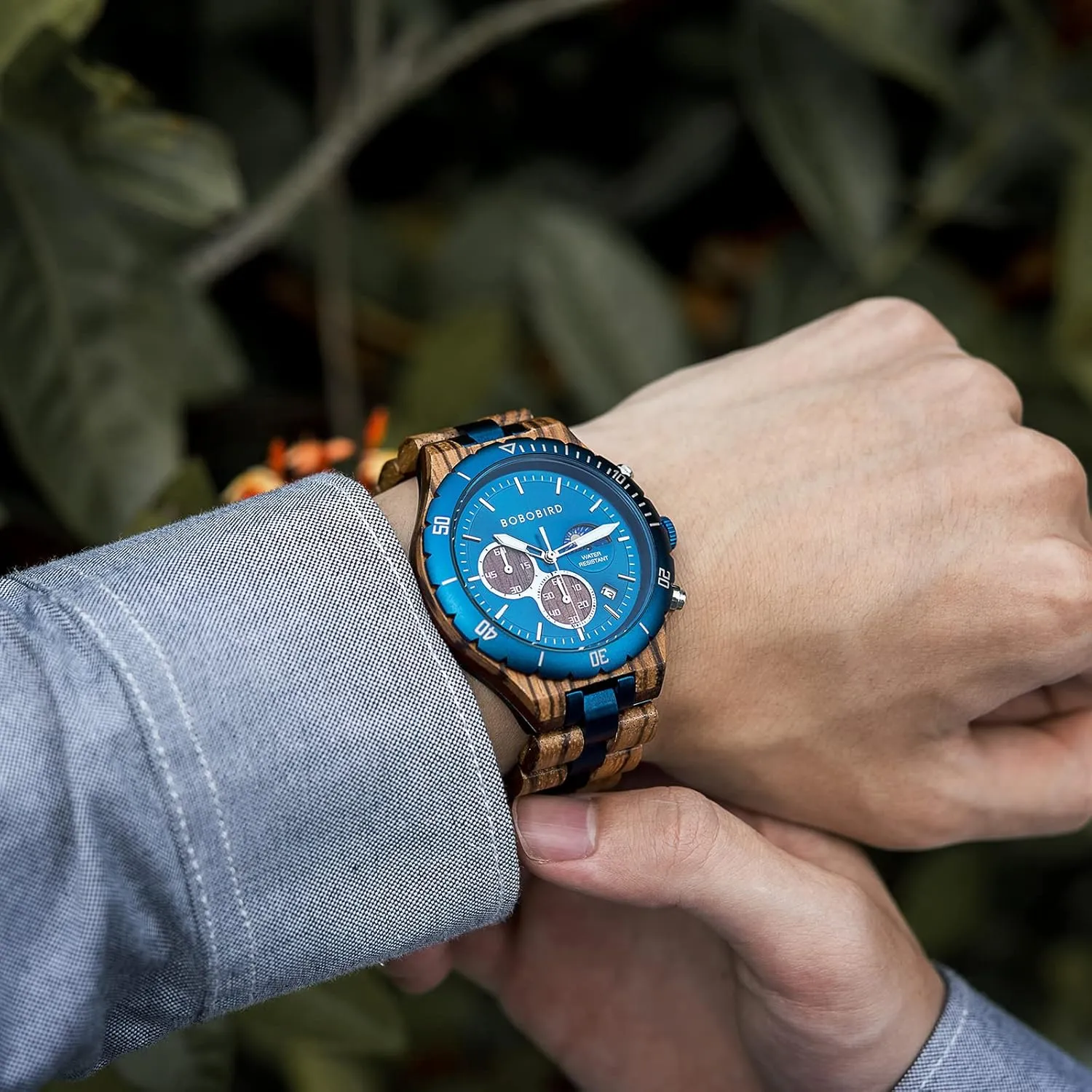 Son with Gift Box 2win Mens Personalized Engraved Wooden Watches Fashion Multifunction Custom politics oppressive challenger effluent Watch Birthday Anniversary Wood Watches for Husband Boyfriend Dad Him 