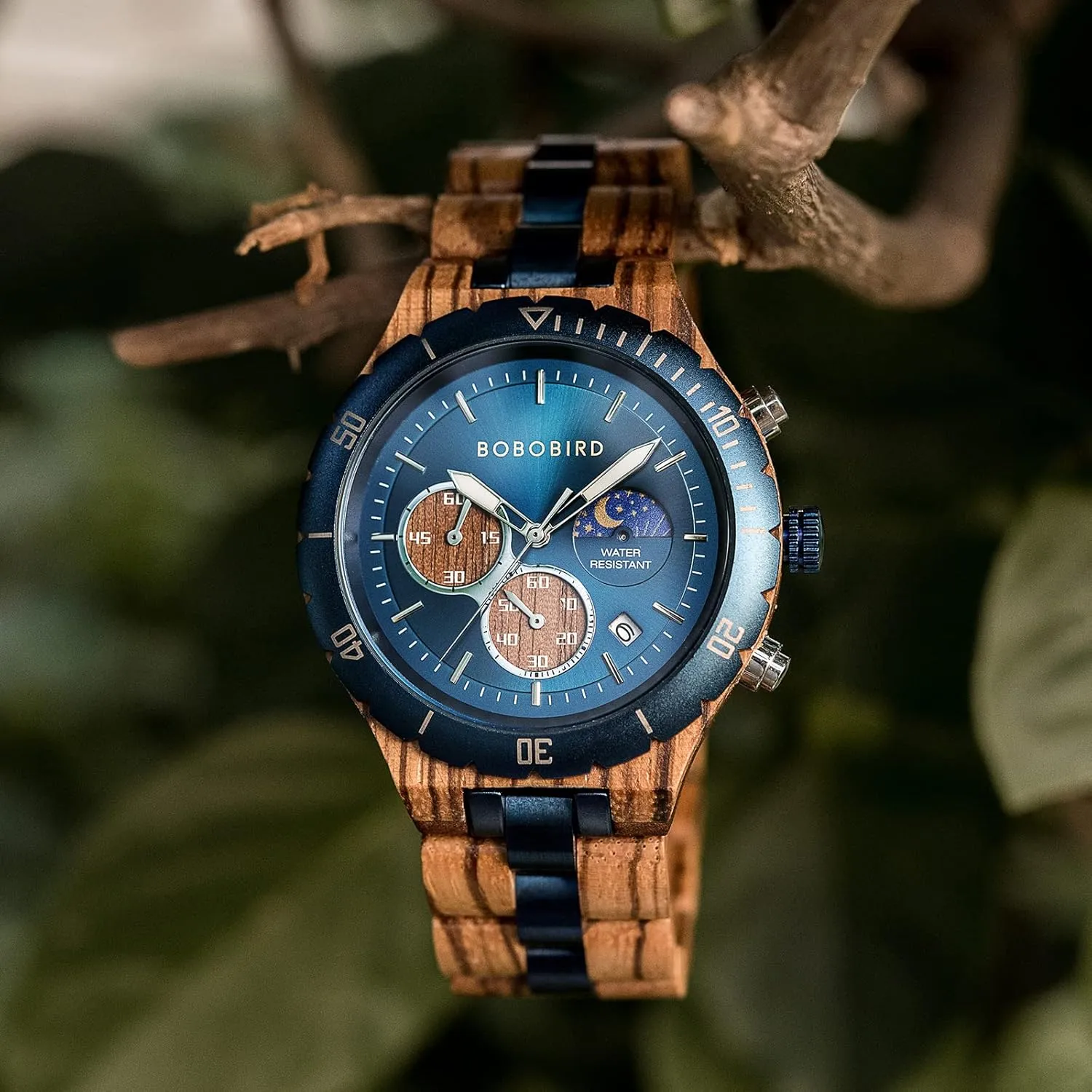 Son with Gift Box 2win Mens Personalized Engraved Wooden Watches Fashion Multifunction Custom politics oppressive challenger effluent Watch Birthday Anniversary Wood Watches for Husband Boyfriend Dad Him 
