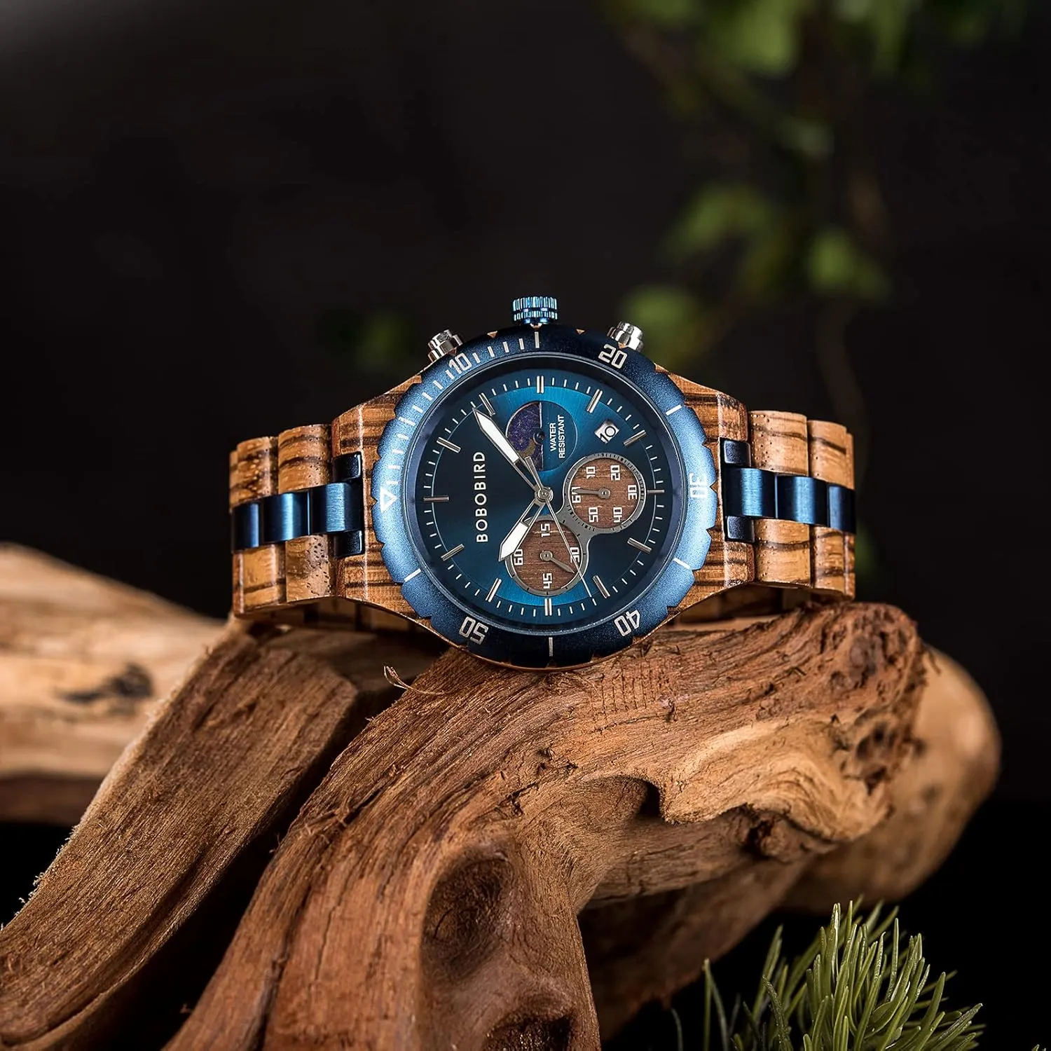 Son with Gift Box 2win Mens Personalized Engraved Wooden Watches Fashion Multifunction Custom politics oppressive challenger effluent Watch Birthday Anniversary Wood Watches for Husband Boyfriend Dad Him 