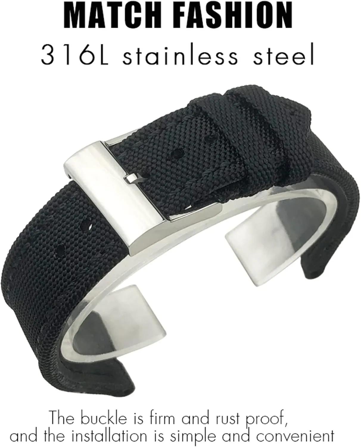 spearhead Breitling Strap For AVENGER NAVITIMER WORLD Avenger Navitimer Leather Canvas Bracelet 22mm 24mm Nylon Fabric Watchband For 