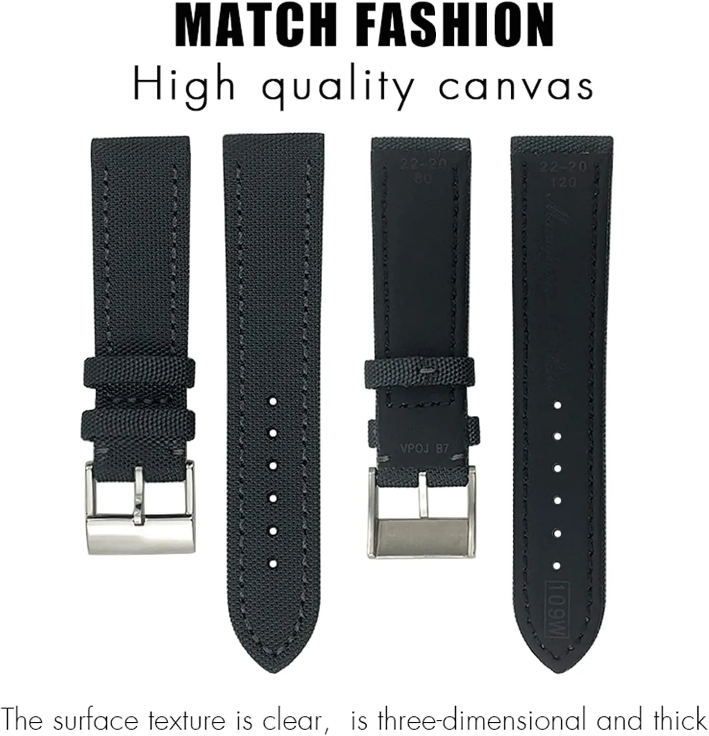 spearhead Breitling Strap For AVENGER NAVITIMER WORLD Avenger Navitimer Leather Canvas Bracelet 22mm 24mm Nylon Fabric Watchband For 