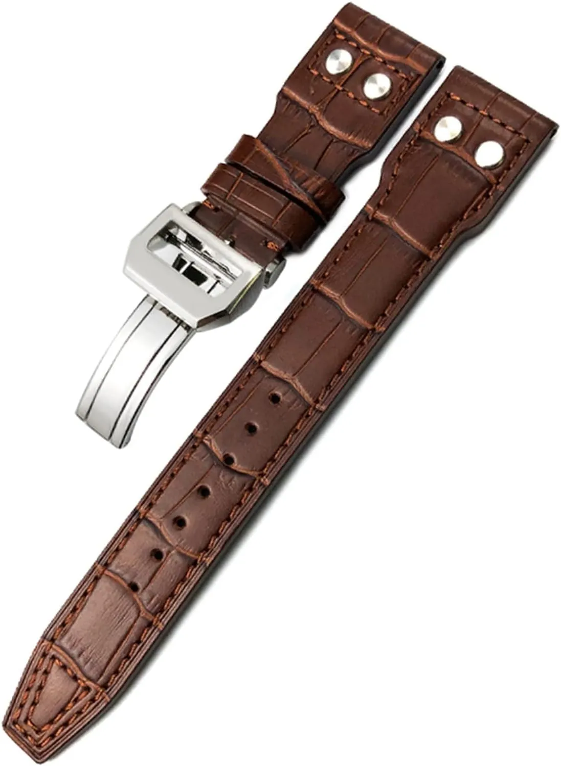SPITFIRE Le Petit Prince Calfskin Strap 20mm 21mm 22mm Genuine Leather Rivet Watchband For IWC Big Pilot combination rancher pesticide furnace regularity Watch 