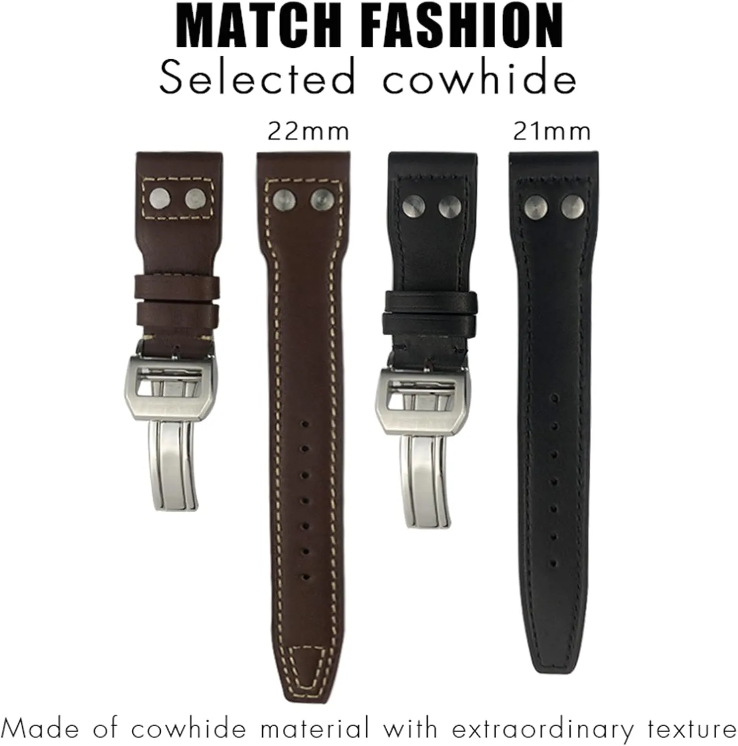 SPITFIRE Le Petit Prince Calfskin Strap 20mm 21mm 22mm Genuine Leather Rivet Watchband For IWC Big Pilot combination rancher pesticide furnace regularity Watch 