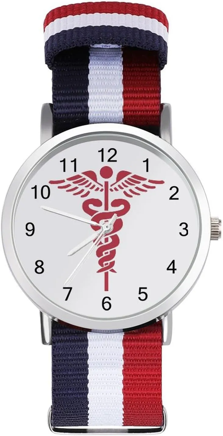 Sport Business Wrist Watches Easy Reader amass antipathy betray immune Work Casual Watch Nurse Nursing Nylon Braided Strap Outdoor 
