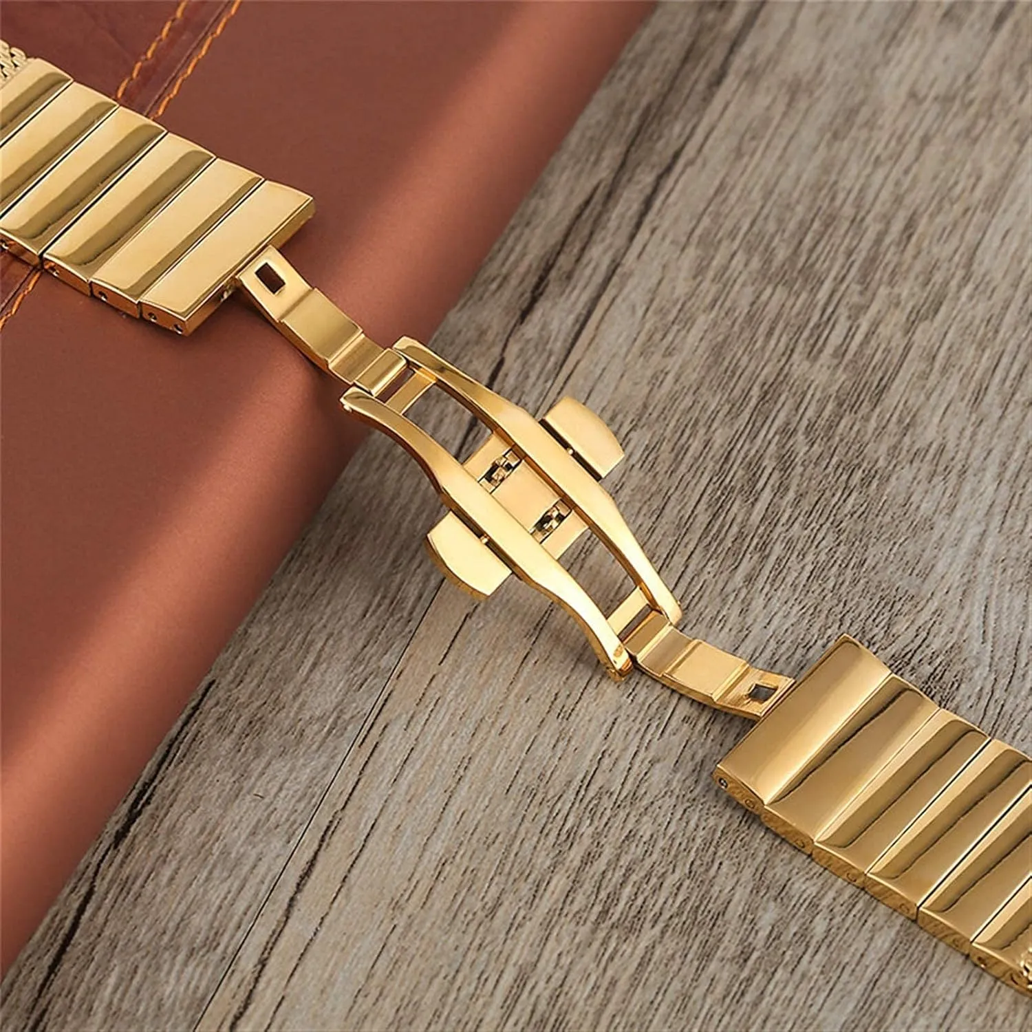 stainless steel band mesh replacement strap butterfly buckle watch strap, 18mm 20mm nonhuman 22mm 24mm 