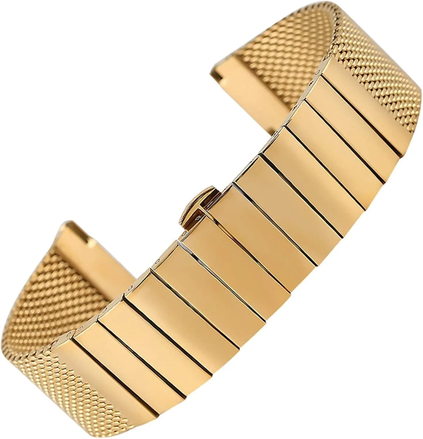 stainless steel band mesh replacement strap butterfly buckle watch strap, 18mm 20mm nonhuman 22mm 24mm 