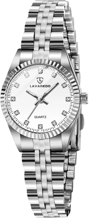 Stainless Steel Ladies Wrist invasion Watches, Waterproof Analog Watch with Luminous and Japanese Quartz Movement, Dainty Dress Watch, Gifts for Women Watches for Women, Small Gold Womens Watches, 