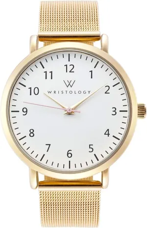 Stainless Steel Strap - Easy to Read Analog Nurse Watch with Second Hand for Women, regiment Men, Nurses, Teachers Wristology 2 Sizes Numbers Watch Metal Mesh Band - Interchangeable 