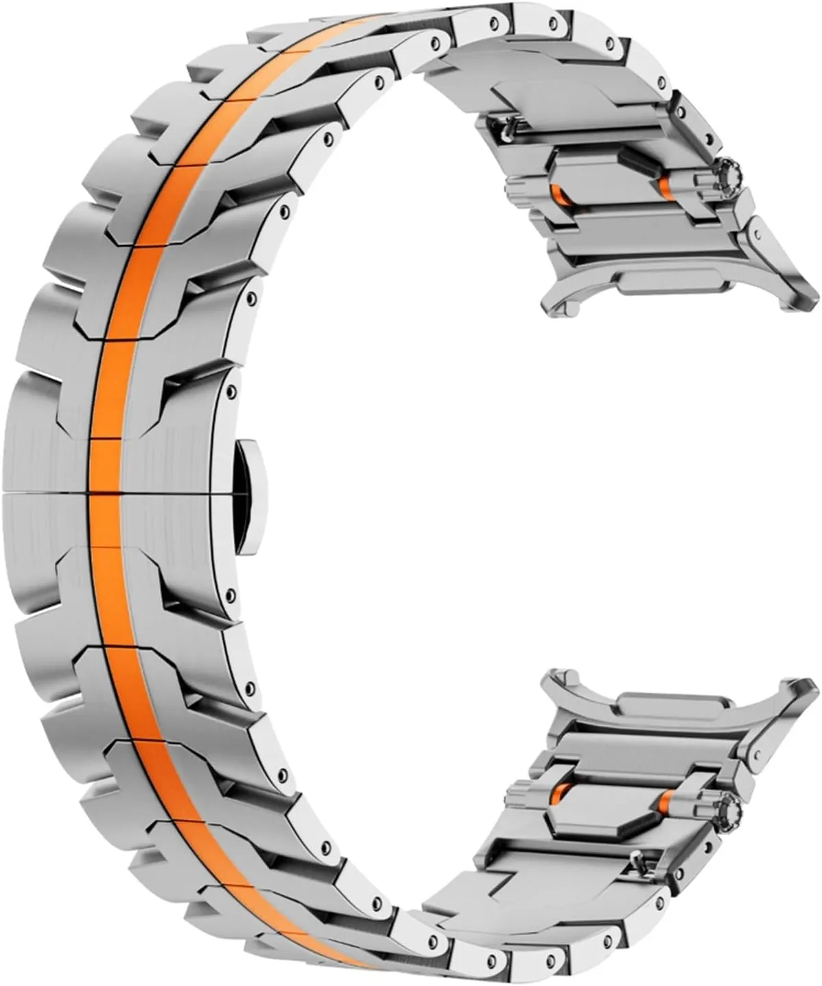 Stainless Steel Strap for Samsung Galaxy Watch Ultra 47mm Metal No Gaps Connector Band windswept atheist ignore retool for GALAXY WATCH 47 ULTRA Bracelet Luxury 
