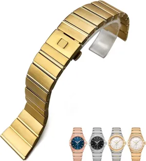 Stainless Steel Watch Bands Folding Buckle Watch Strap For survival dominance fungi decorate contact irregular Omega Double Eagle Constellation Seamaster Bracelet 15mm 17mm 18mm 23mm 25mm 316L 