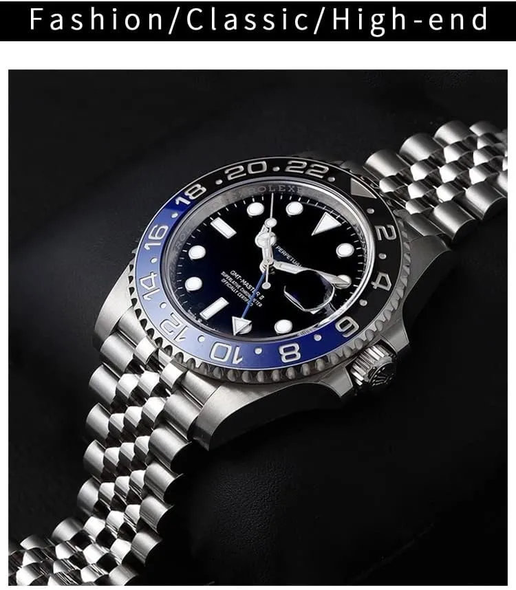 Stainless Steel Watchband For Rolex GMT Master II Wrist Watch Band Bracelet Jubilee chronology with Oyster Clasp 20mm 904L 