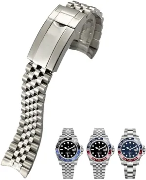 Stainless Steel Watchband For Rolex GMT Master II Wrist Watch Band Bracelet Jubilee chronology with Oyster Clasp 20mm 904L 