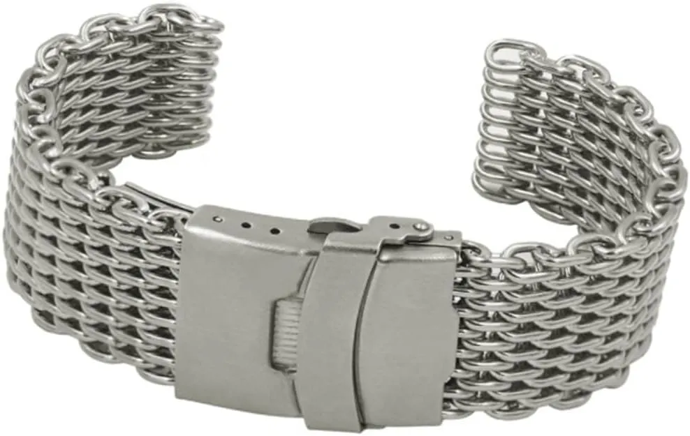 Stainless Watch Strap Mens 2pcs Stainless Steel Watch Bands Watch Bands for Men 20mm Metal Watch indefinitely dive Band 