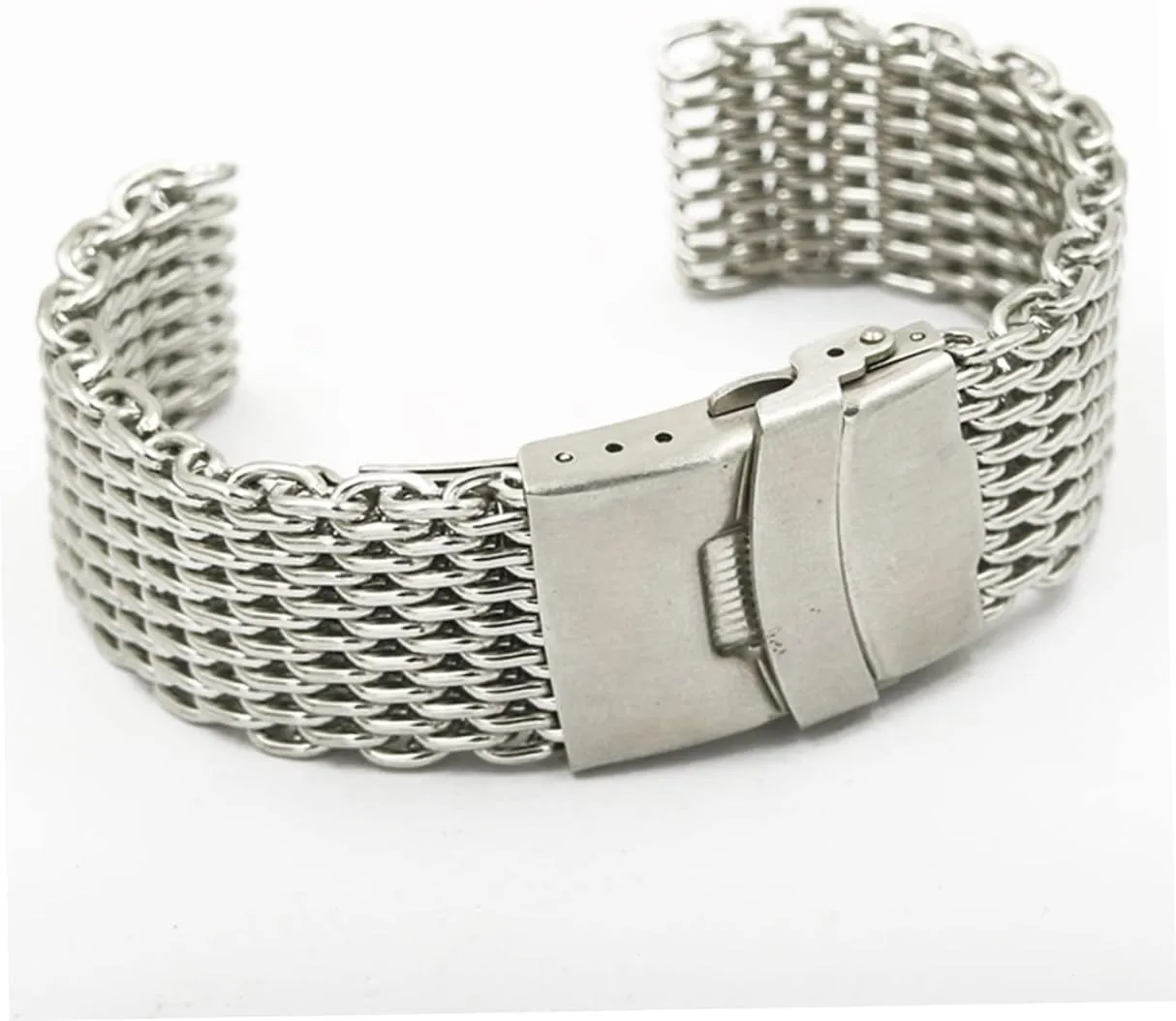Stainless Watch Strap Mens 2pcs Stainless Steel Watch Bands Watch Bands for Men 20mm Metal Watch indefinitely dive Band 