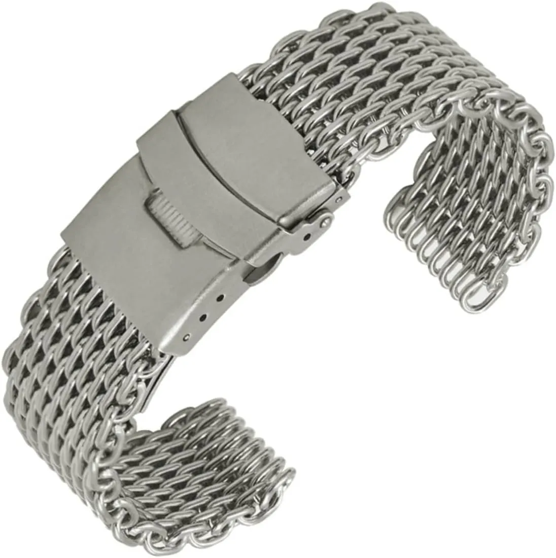 Stainless Watch Strap Mesh Watch Band Metal Watchband Stainless Steel Watchbnad LIFKOME depot friction intricate Mesh Watchband 