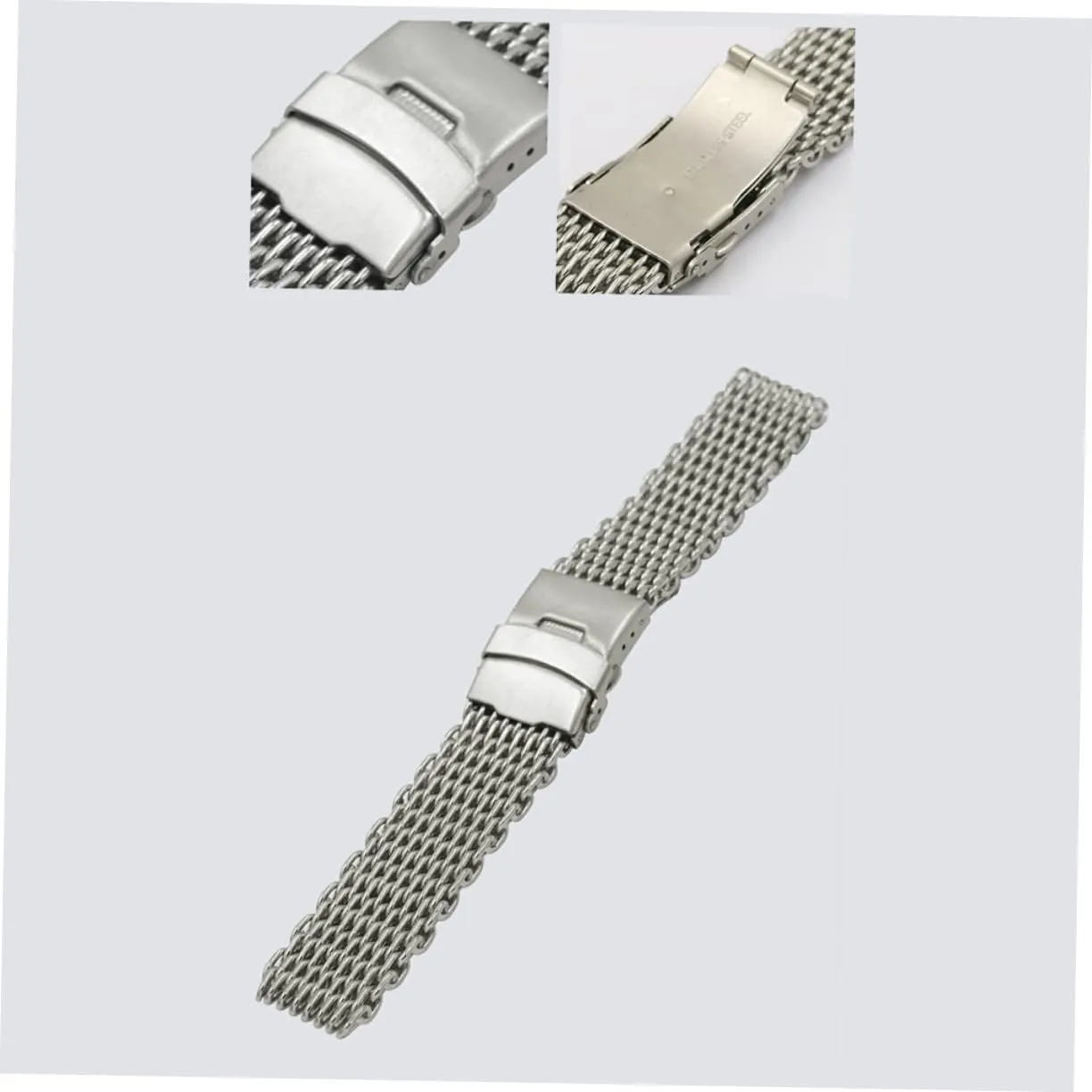 Stainless Watch Strap Mesh Watch Band Metal Watchband Stainless Steel Watchbnad LIFKOME depot friction intricate Mesh Watchband 