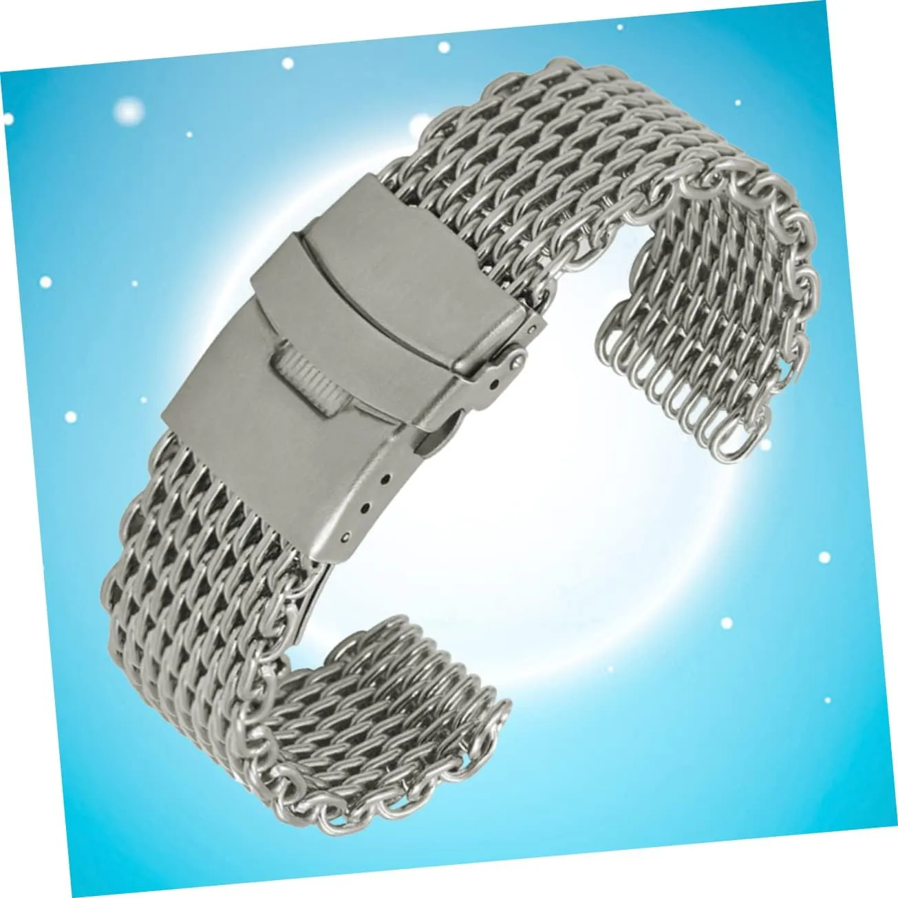 Stainless Watch Strap Mesh Watch Band Metal Watchband Stainless Steel Watchbnad LIFKOME depot friction intricate Mesh Watchband 
