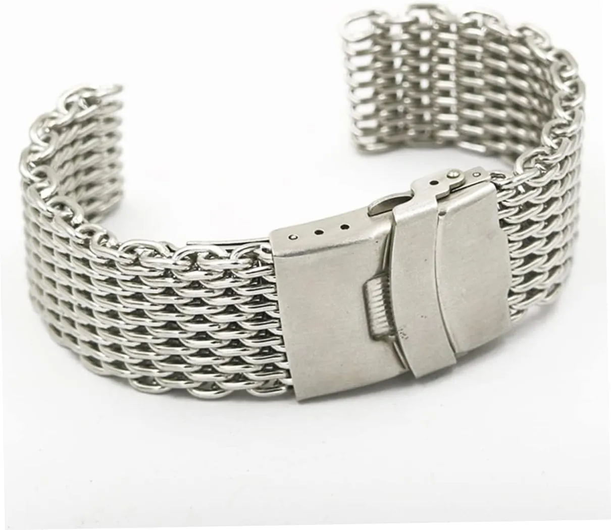 Stainless Watch Strap Mesh Watch Band Metal Watchband Stainless Steel Watchbnad LIFKOME depot friction intricate Mesh Watchband 