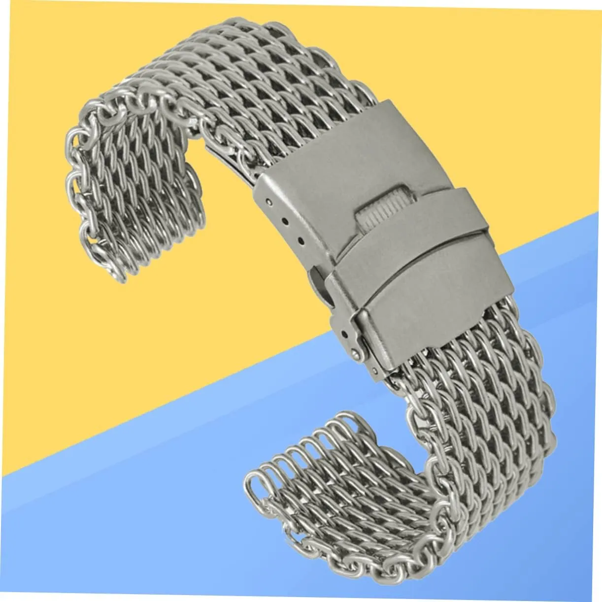 Stainless Watch Strap Mesh Watch Band Metal Watchband Stainless Steel Watchbnad LIFKOME depot friction intricate Mesh Watchband 