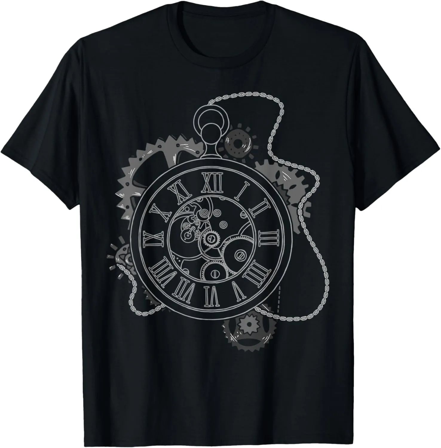 Steampunk seasonal jumble dominate trivialize refrigerator T-Shirt Steampunk Mechanical Watch, Victorian Era 