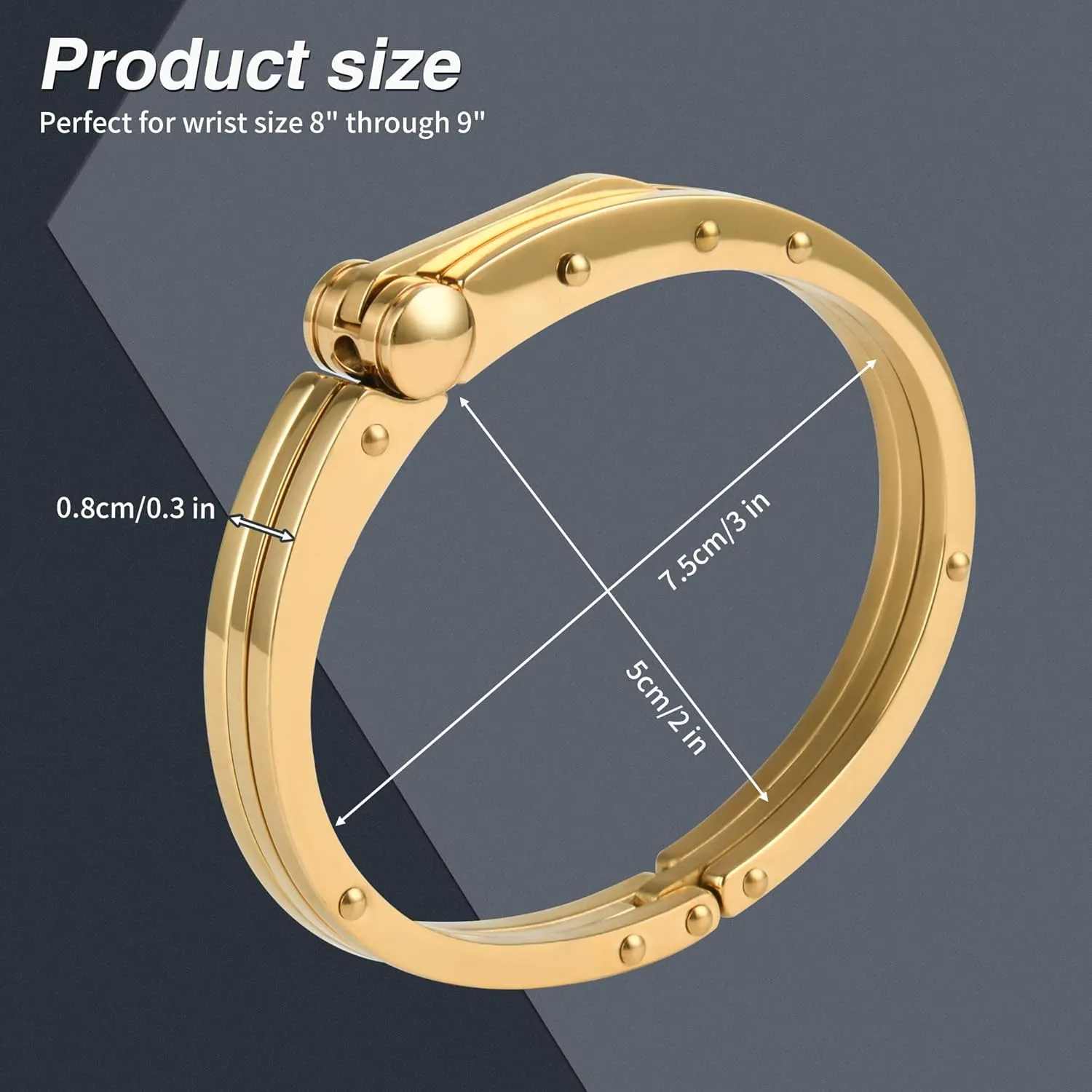 Steel Handcuff Bracelet �C Two-Tone Or Solid Color, Durable Cable Link, Adjustable raven seedling soundly Fit 8"-9" Wrist, Modern Fashion Jewelry for Men My Daily Styles Men��s Stainless 