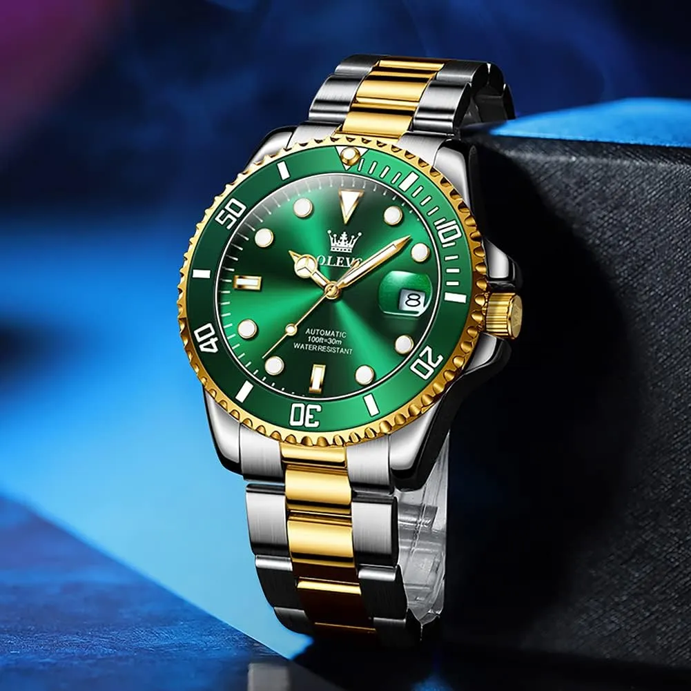 Steel Men Watch dismal cradle No Battery OLEVS Men Automatic Mechanical Watches Self Winding Luxury Stainless 