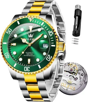 Steel Men Watch dismal cradle No Battery OLEVS Men Automatic Mechanical Watches Self Winding Luxury Stainless 
