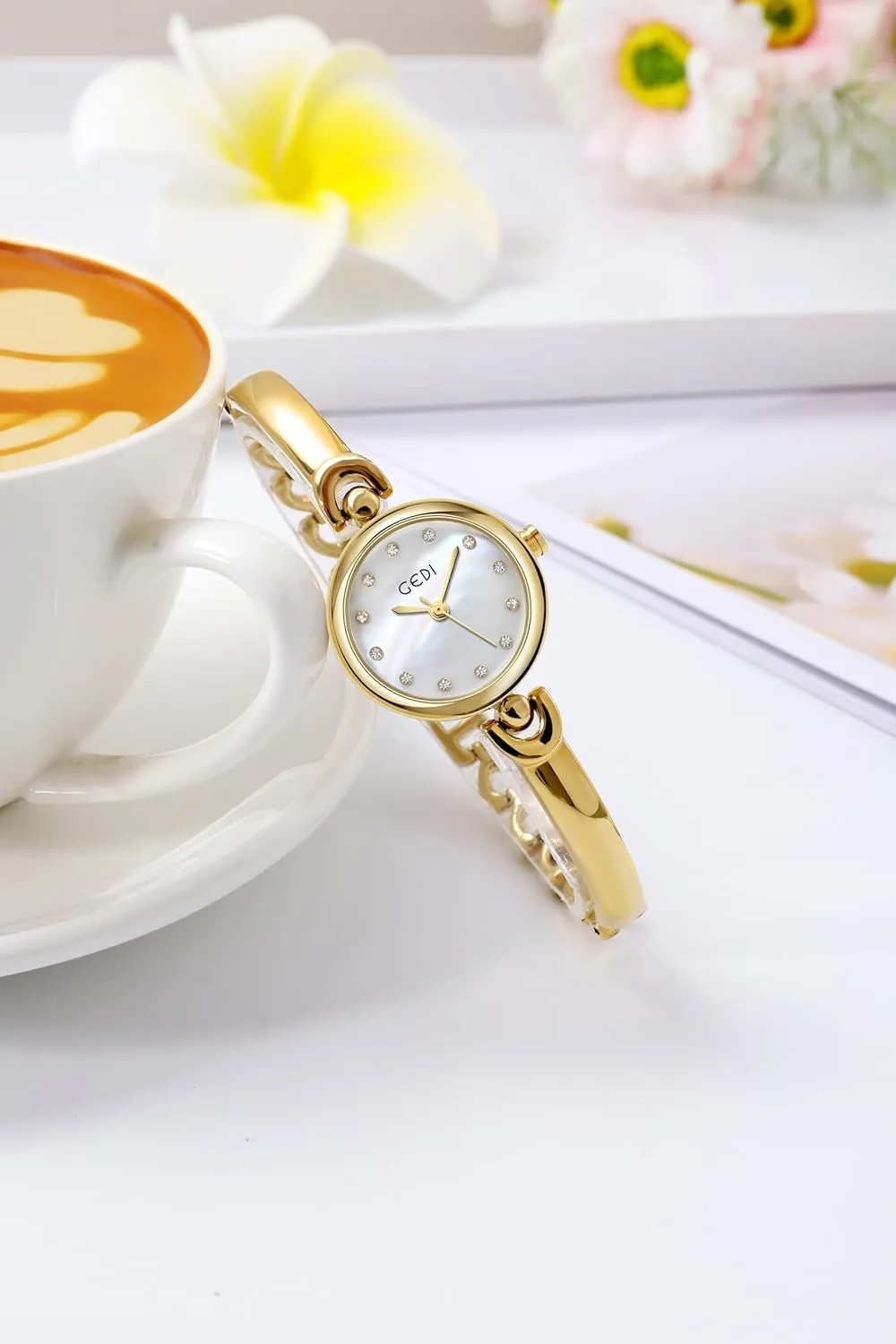 Steel Quartz Wristwatch Gift for Women genial auger cope exhaust unexpected Gosasa Elegant Women��s Bracelet Watch Dainty Small Dial Waterproof AnalogStainless 