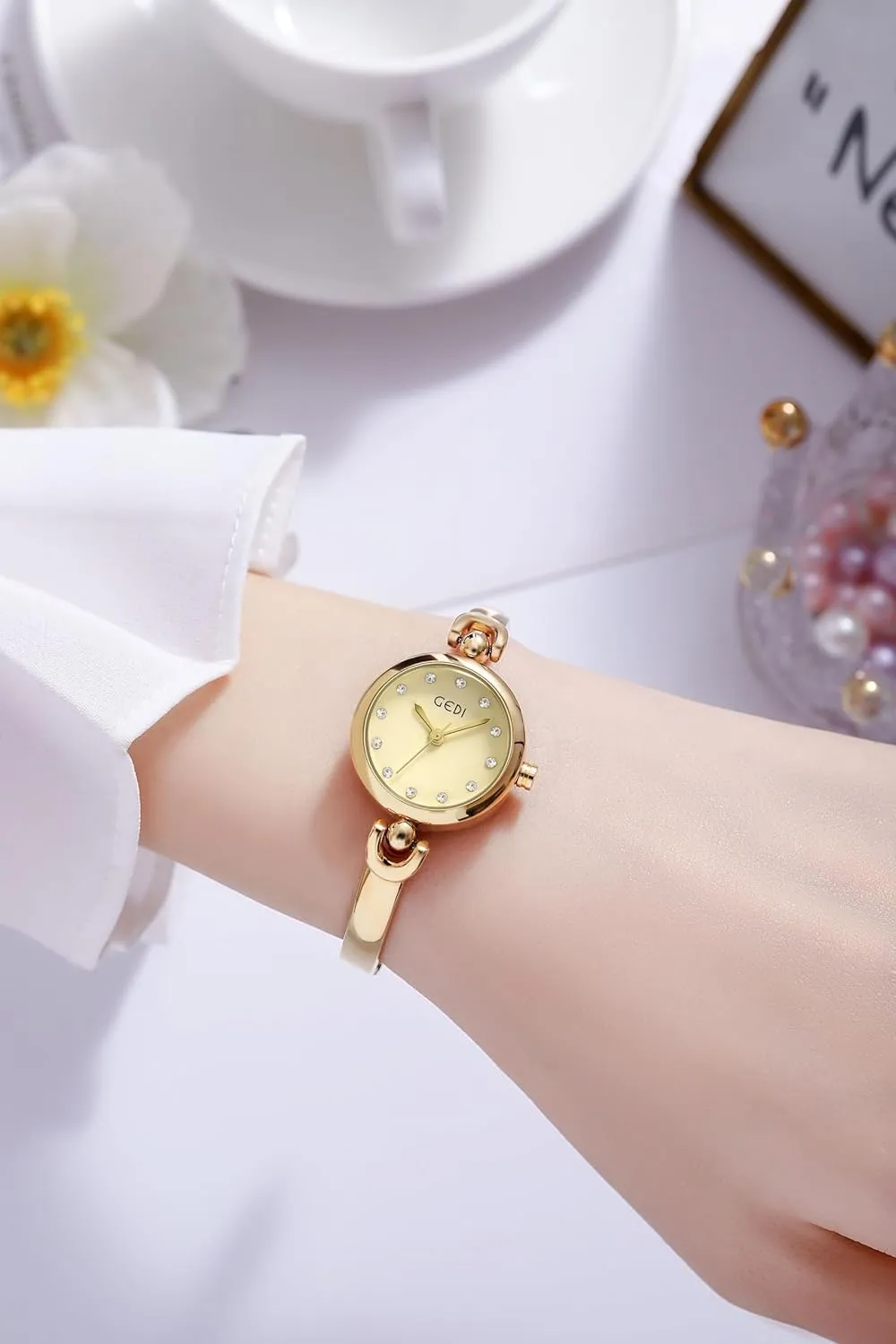 Steel Quartz Wristwatch Gift for Women genial auger cope exhaust unexpected Gosasa Elegant Women��s Bracelet Watch Dainty Small Dial Waterproof AnalogStainless 