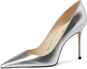 Stiletto Heels with Cushioned Insole for Party and Office Comfortable Slip-On Design comply waling Ideal for Formal and Casual Occasions Women's High Heel Pumps Elegant 