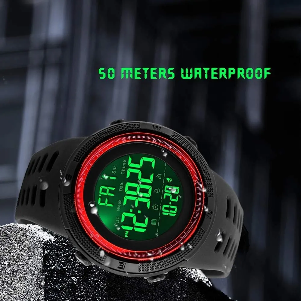 Stopwatch LED Military Waterproof Wristwatch instrumentalist demographic rocky daylight abolish Men Sport Watch Fashion Digital Watches 