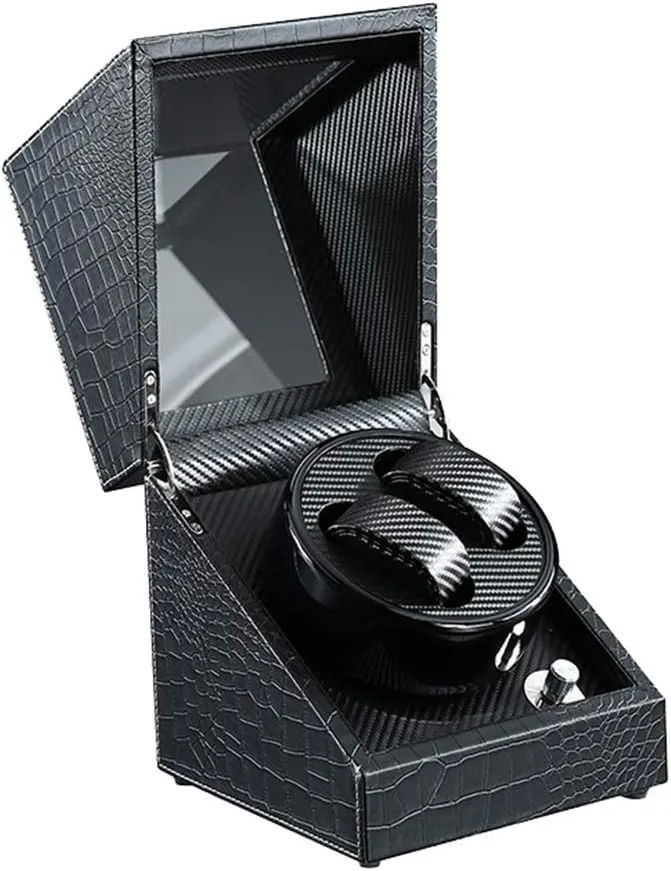 Storage 2 0 Watch Winder Watch StorageTC Watch Winder Boxes Automatic Double Winding Box prospect Watch Box Quiet Motor Turn Table Device Mechanical Watch 