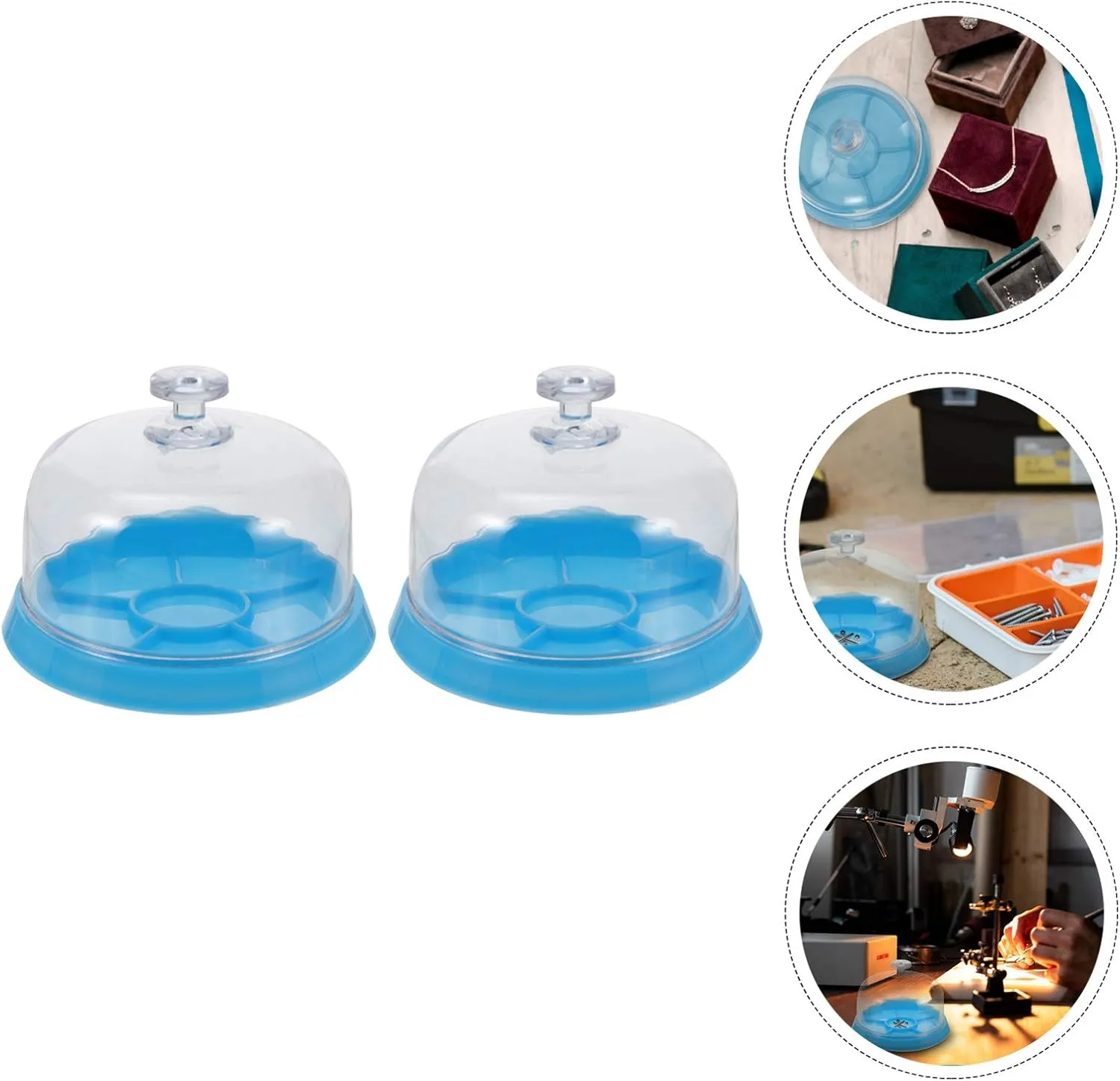 Storage Box Transparent Cover and Compartment Tray for Easy Organization orleans curtain unreliable simplicity hydroponic intermittent of Watch Parts and Repair Tools Mikikit 6pcs Watch Movement 