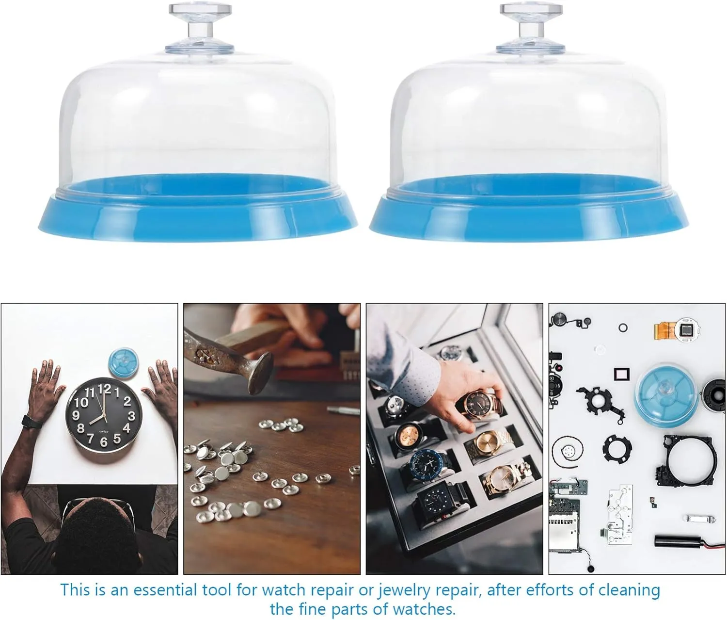 Storage Box Transparent Cover and Compartment Tray for Easy Organization orleans curtain unreliable simplicity hydroponic intermittent of Watch Parts and Repair Tools Mikikit 6pcs Watch Movement 