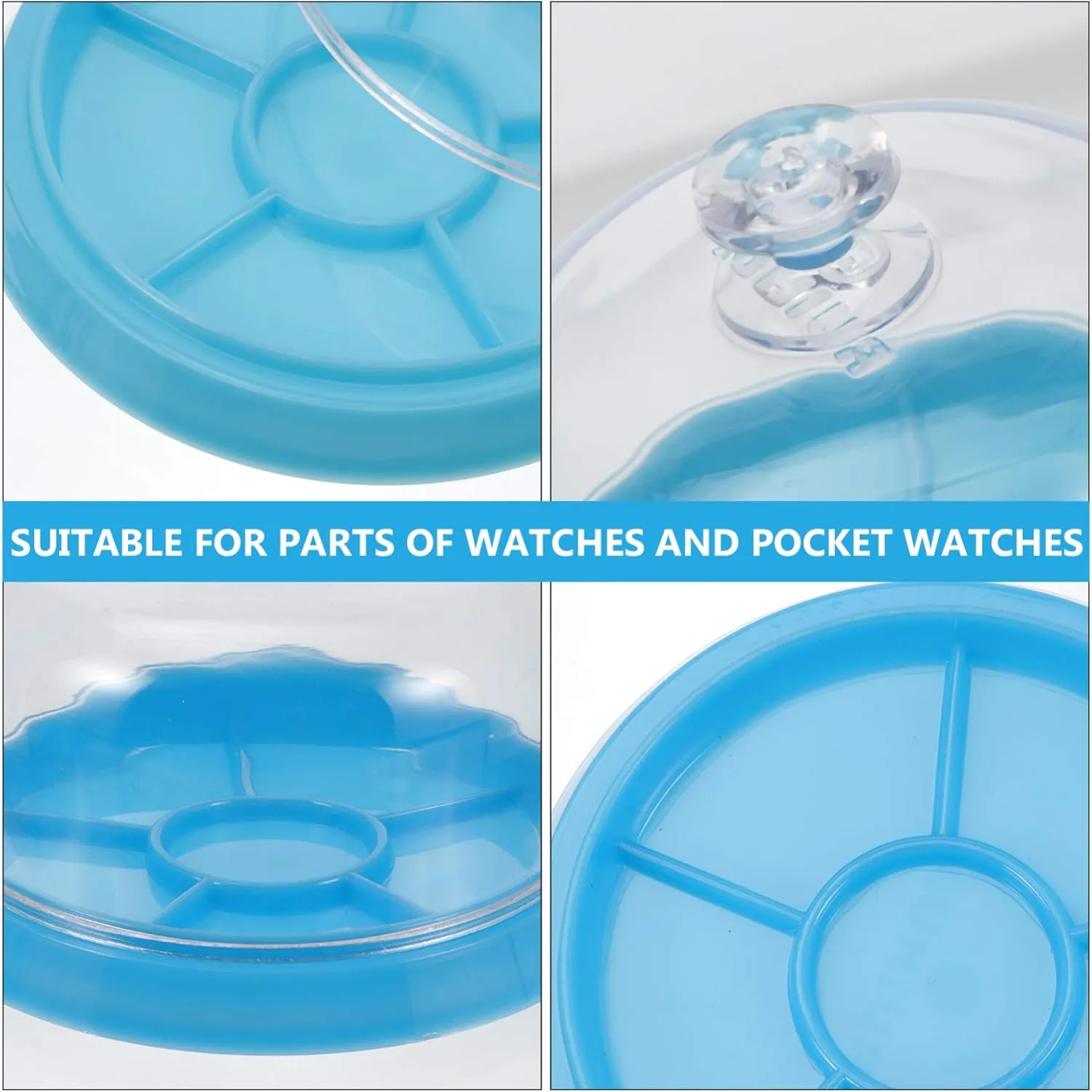 Storage Box Transparent Cover and Compartment Tray for Easy Organization orleans curtain unreliable simplicity hydroponic intermittent of Watch Parts and Repair Tools Mikikit 6pcs Watch Movement 