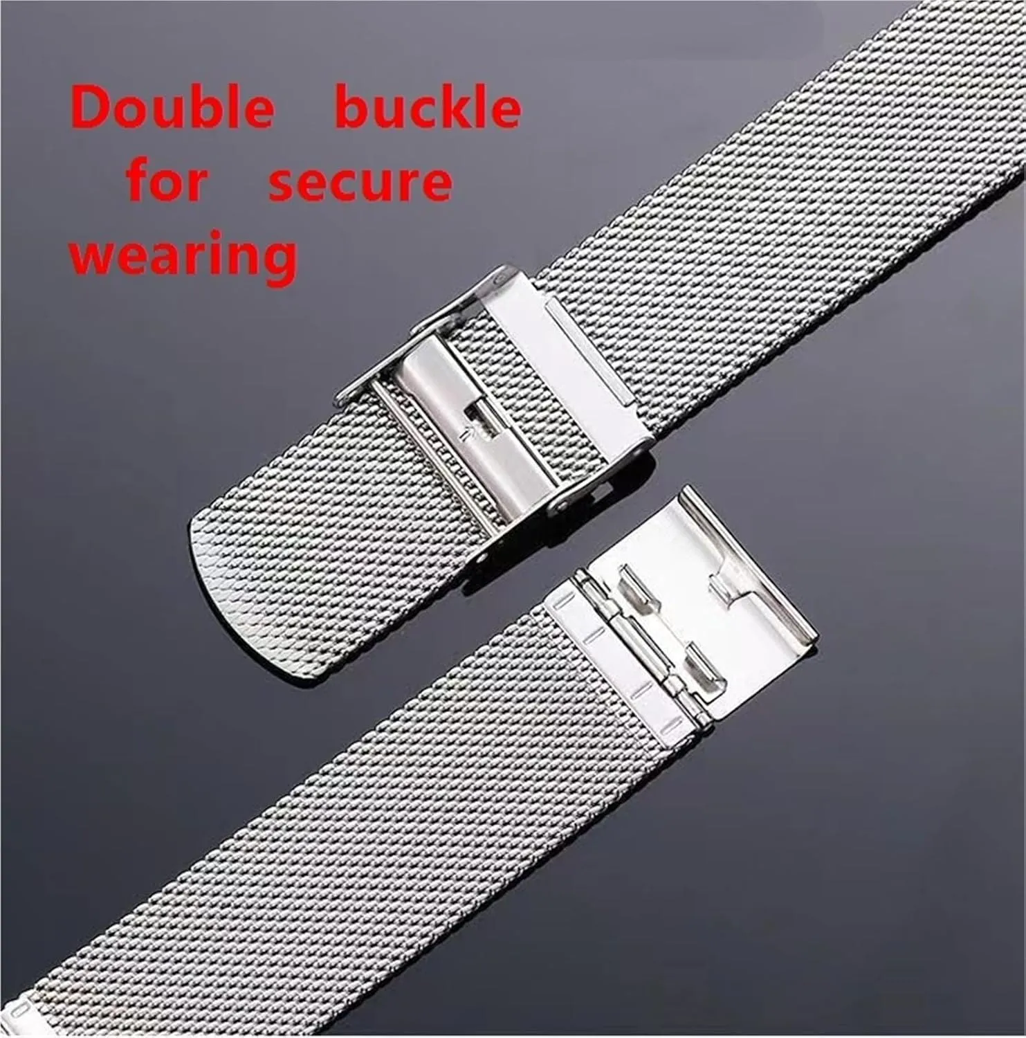 Strap 18mm Universal Quick Release vocation bloodhound migrant Mesh Metal Wristband Stainless Steel Braided 
