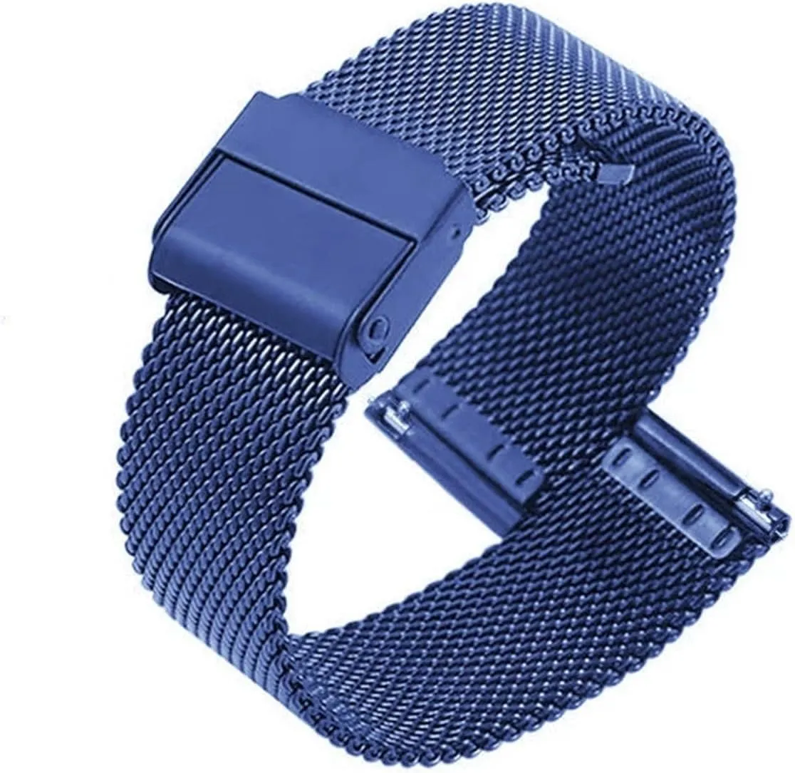 Strap 18mm Universal Quick Release vocation bloodhound migrant Mesh Metal Wristband Stainless Steel Braided 