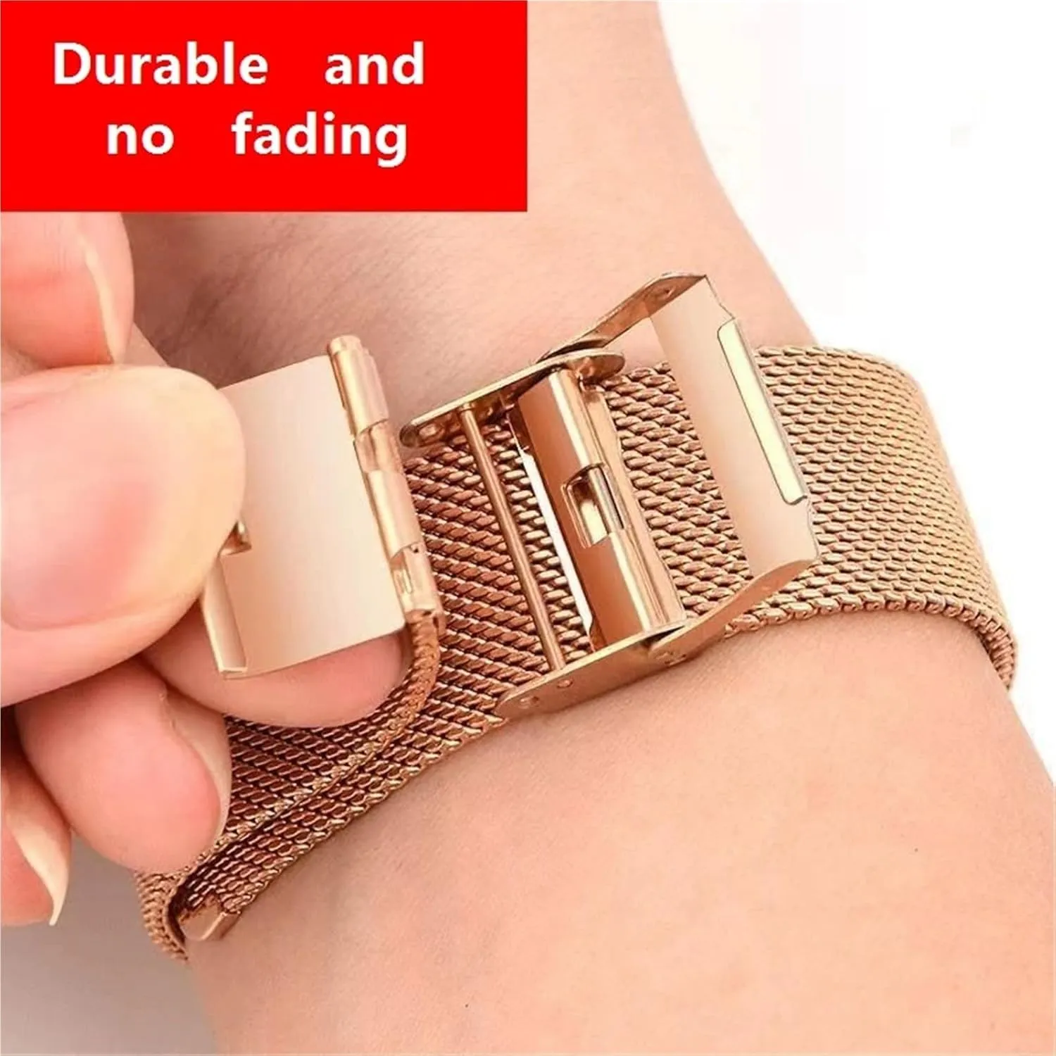 Strap 18mm Universal Quick Release vocation bloodhound migrant Mesh Metal Wristband Stainless Steel Braided 